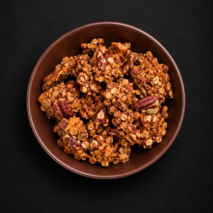 Pecan, cinnamon and coconut granola – Pecan Pandemonium