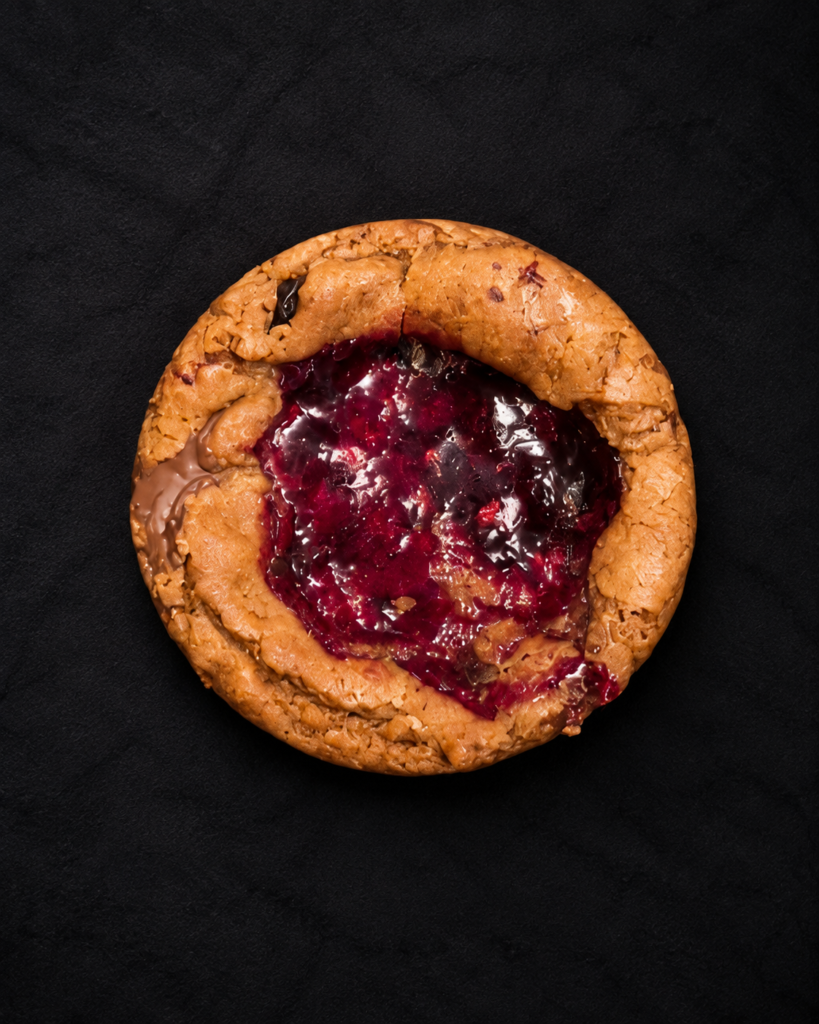 Dark Chocolate and Black Cherry sourdough cookie - The Black Forest Faux Pas