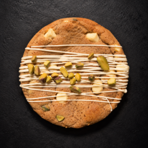 Lemon, white chocolate and pistachio sourdough cookie – The Bright Idea