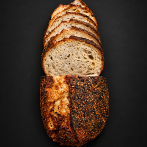 Sliced smoked cheddar and Everything Bagel seasoning sourdough loaf – The Dusky Duke