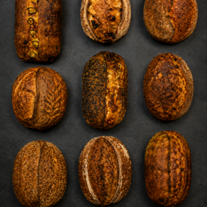 Selection of artisan sourdough mini loaves – Sourdough Flight