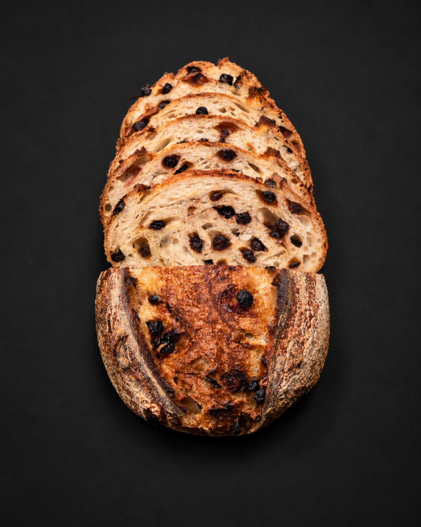 Sliced lemon and blueberry sourdough loaf – The Riviera Viscount