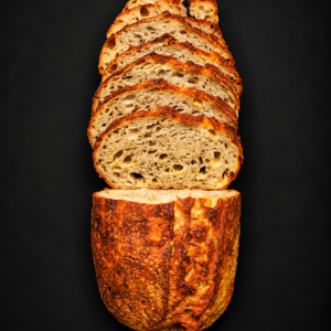 Sliced cheddar and chive sourdough loaf – The Verdant Earl
